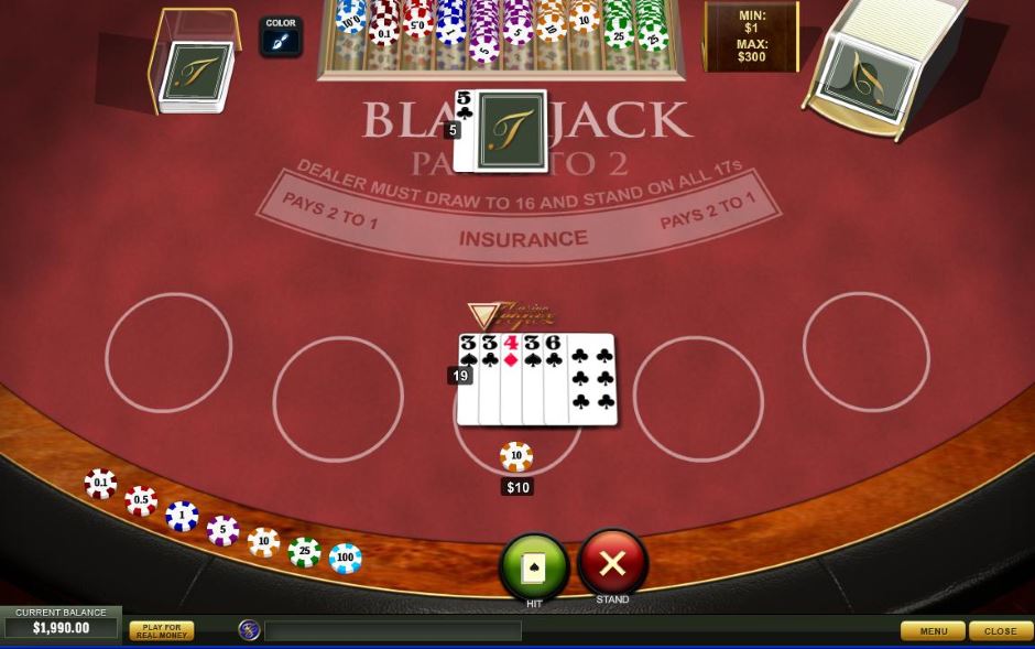 Blackjack im Online Casino