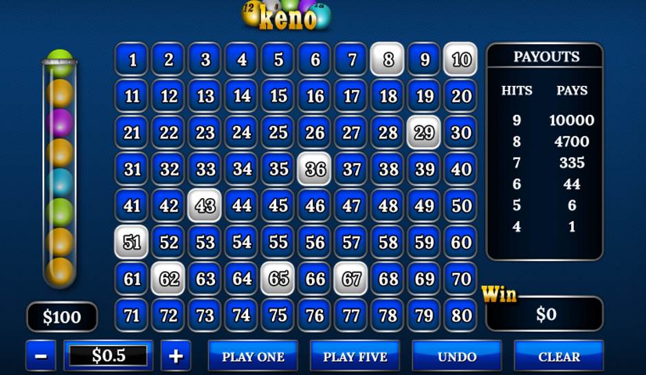 Kostenlos Keno Spielen Zahlen waehlen