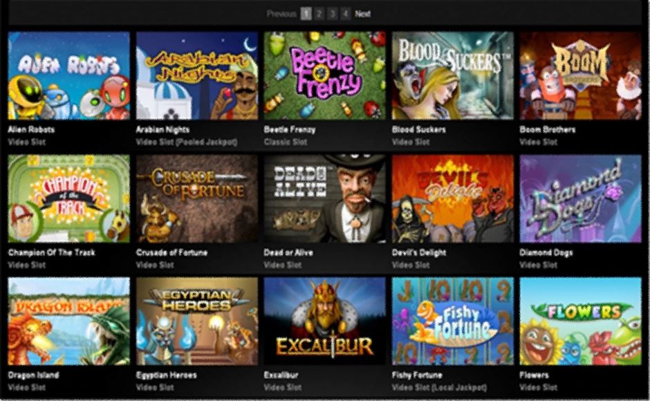 Kleine Auswahl der NetEnt Spielautomaten