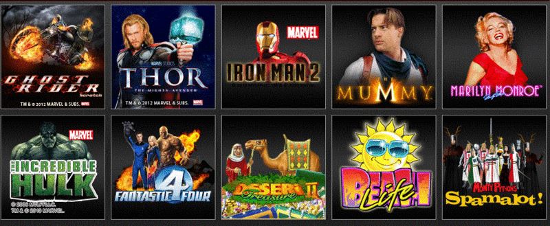 Online Spielautomaten Auswahl bei Playtech