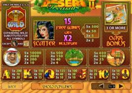 slot machine desert treasure