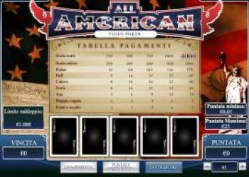 video poker all american