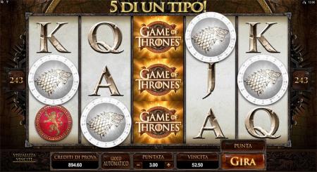 trono di spade slot